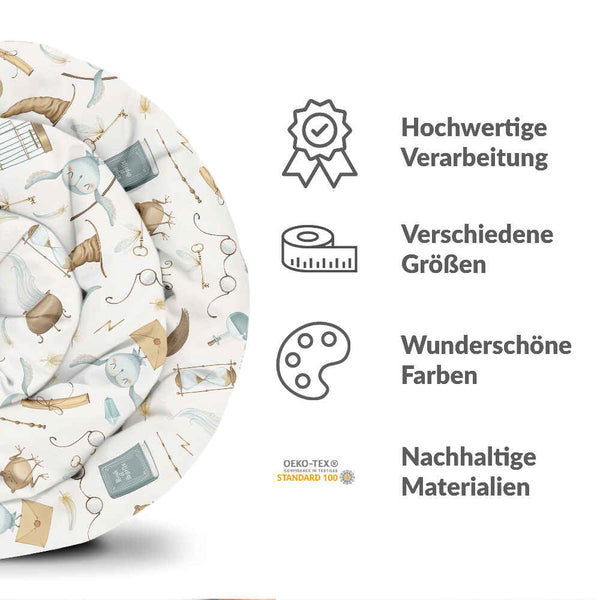 Coperte terapeutiche con rivestimento in cotone bianco cose magiche