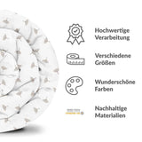 Coperte terapeutiche con rivestimento in cotone bianco con piccoli rametti di vischio