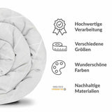 Therapiedekens beddengoedset grijs met wit patroon