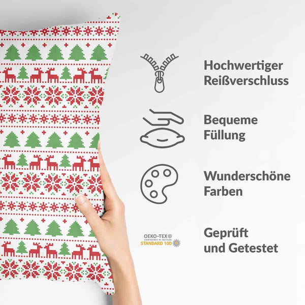 Cuscino salute Natale in Norvegia