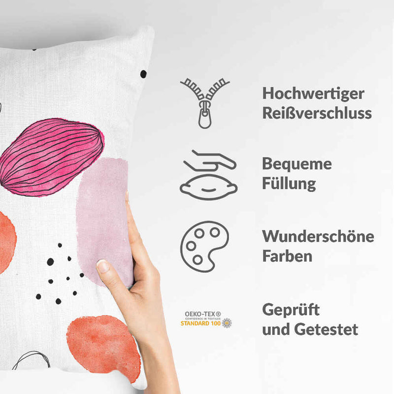 Health pillow abstract circles