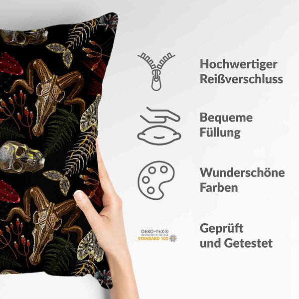 Health pillow Halloween skeleton