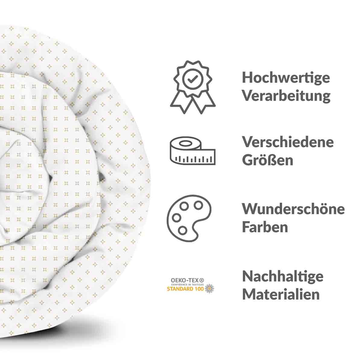 Original therapy blanket - cotton cover with small diamonds
