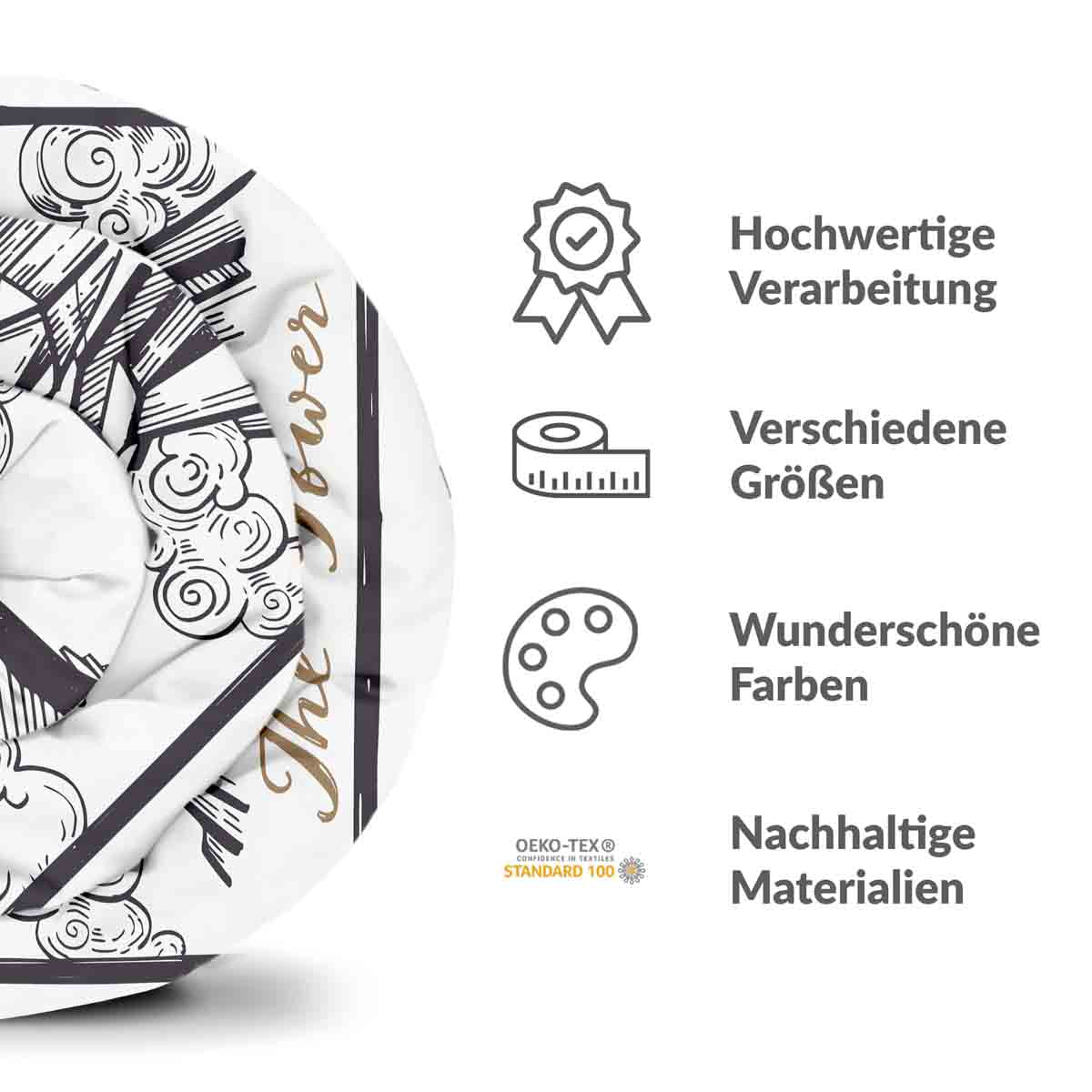 Therapy blankets bedding set white with tower