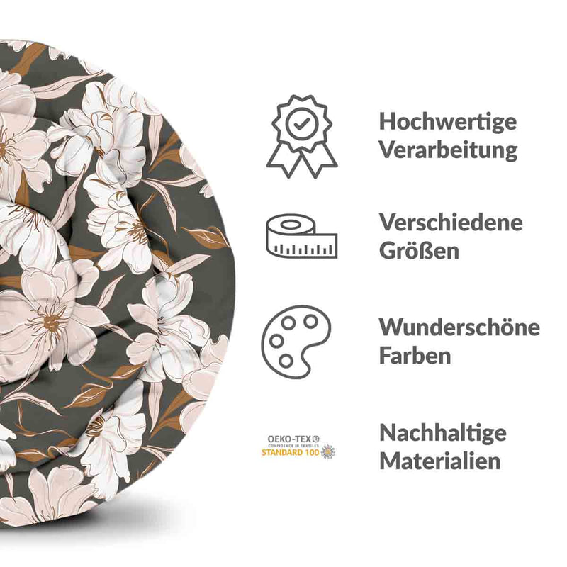 Therapiedekens beddengoed set met roze aster bloemen