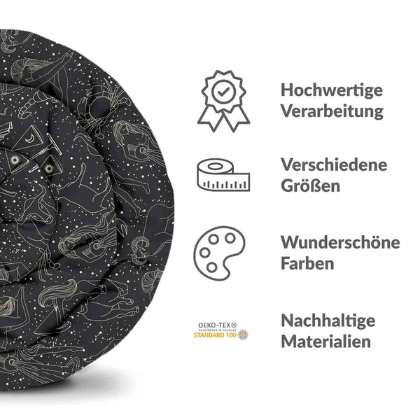 Coperta terapeutica Set biancheria da letto Nero Oroscopo