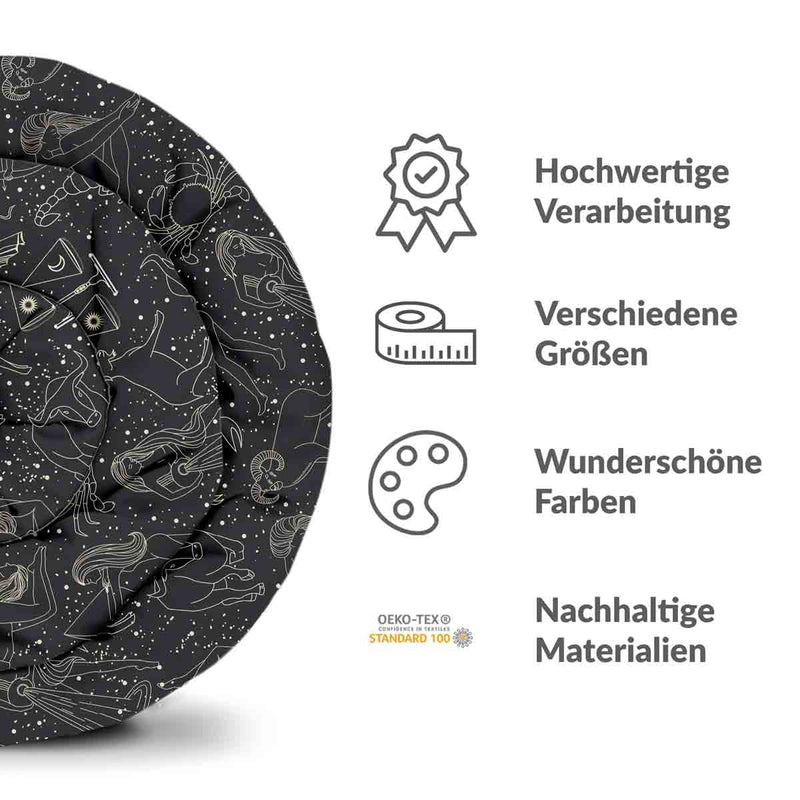 Coperta terapeutica Set biancheria da letto Nero Oroscopo