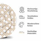 Therapie dekens katoenen hoes wit met cirkels beige
