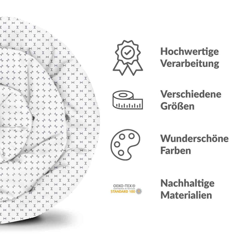 Coperte terapeutiche con rivestimento in cotone bianco con piccoli fiocchi