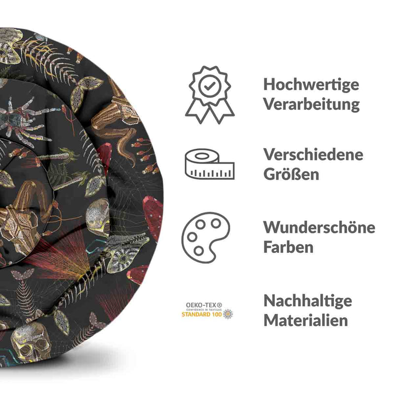 Therapiedekens katoenen hoes Halloween skelet