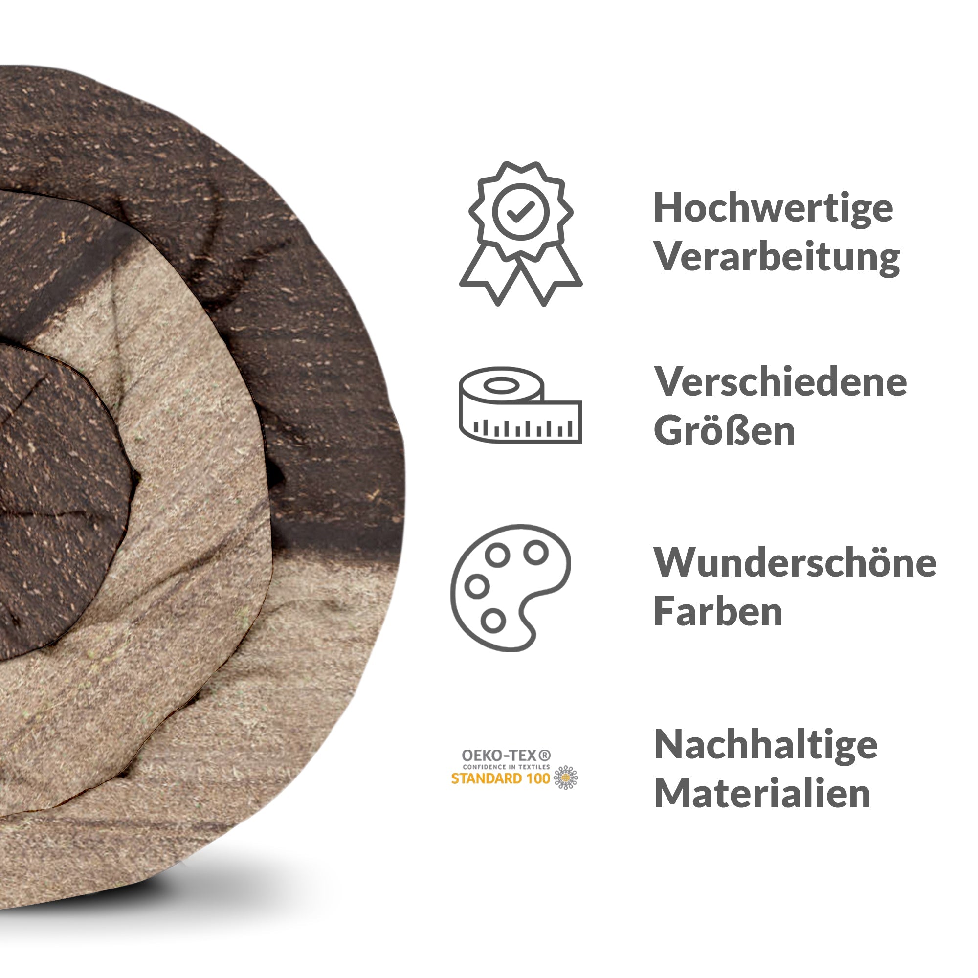 Therapy blankets bedding set brown farmland