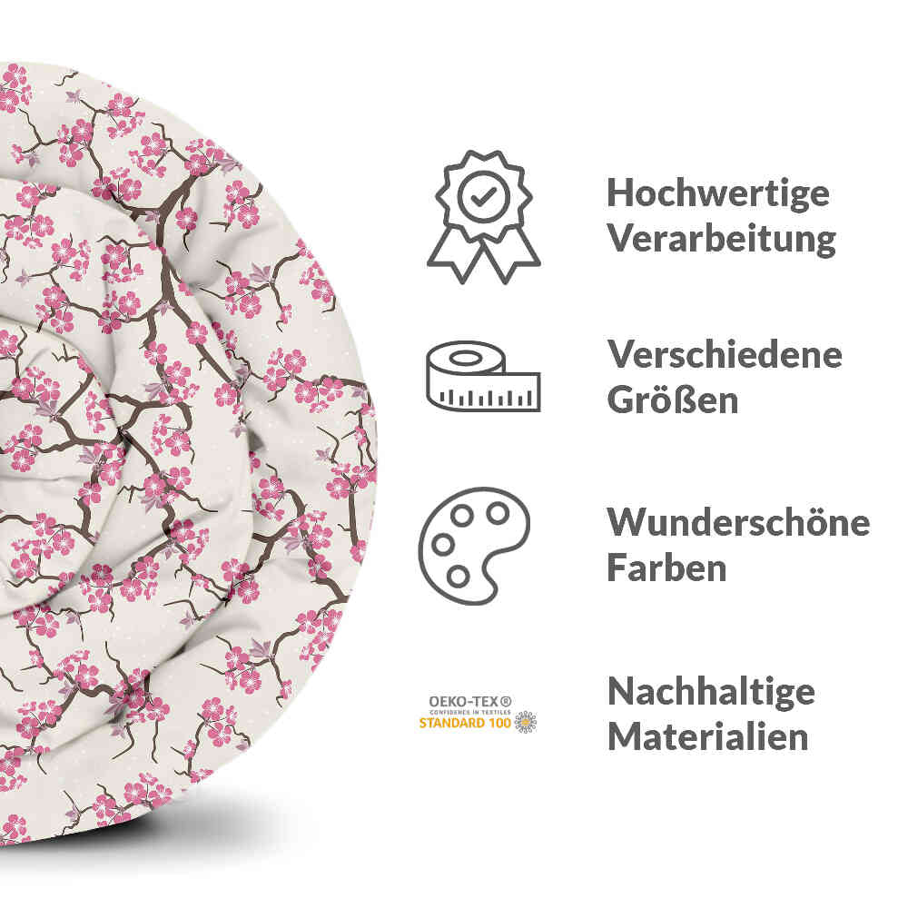 Coperta terapeutica originale - Rivestimento in cotone fiore di ciliegio giapponese