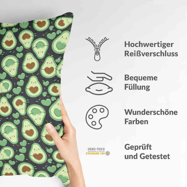 Health pillows Green Avocados