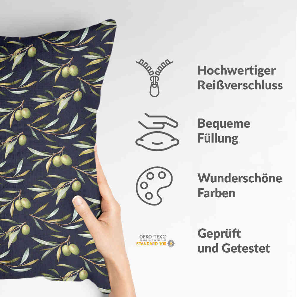 Almohada de salud con aceitunas