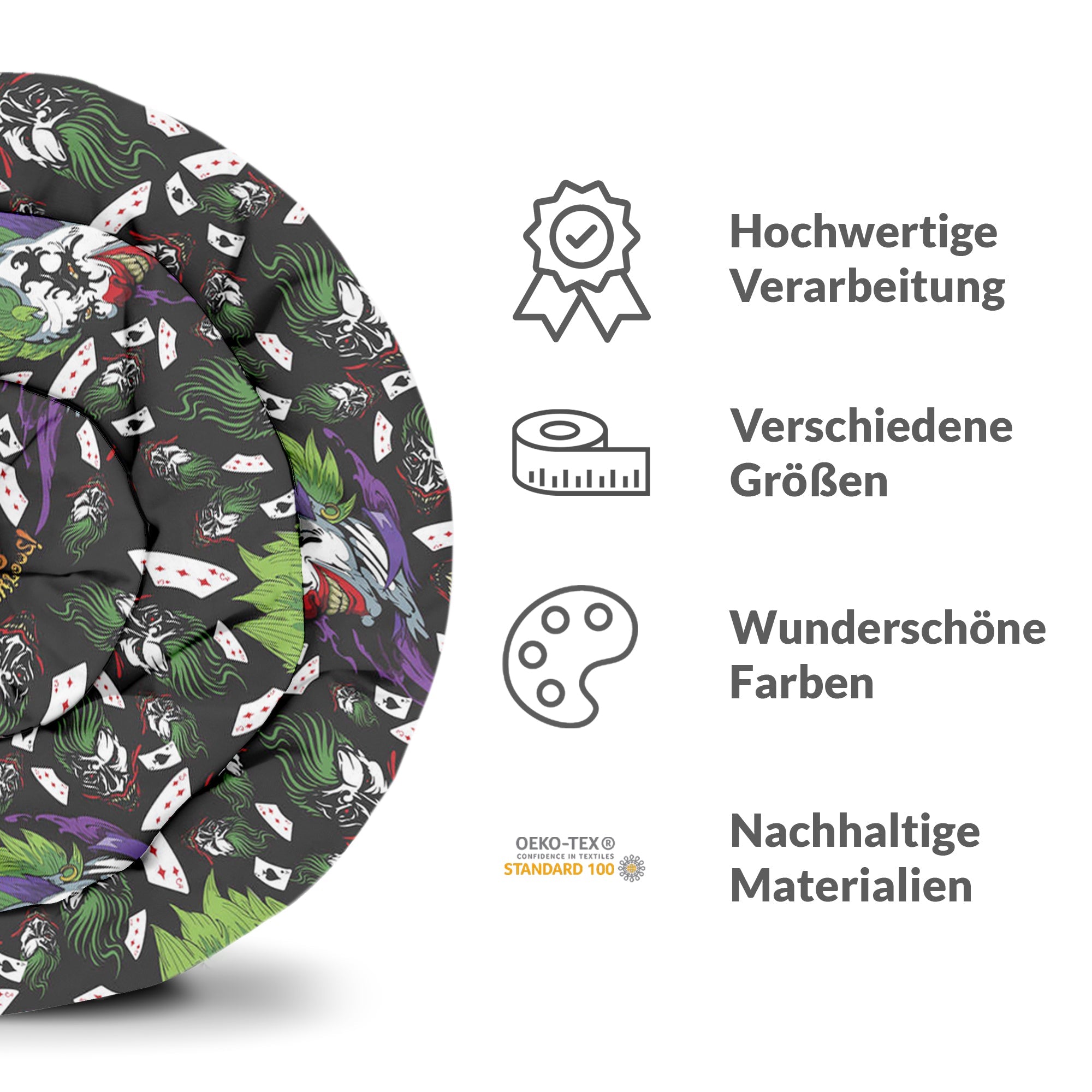 Originele therapiedeken - katoenen hoes bonte Joker