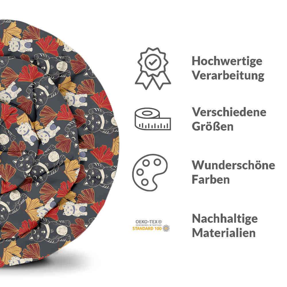 Therapy blankets bedding set waving cat