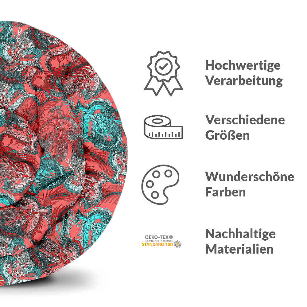 Therapiedekens Beddengoed Set Abstract Rood