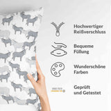 Health pillow grey with donkeys