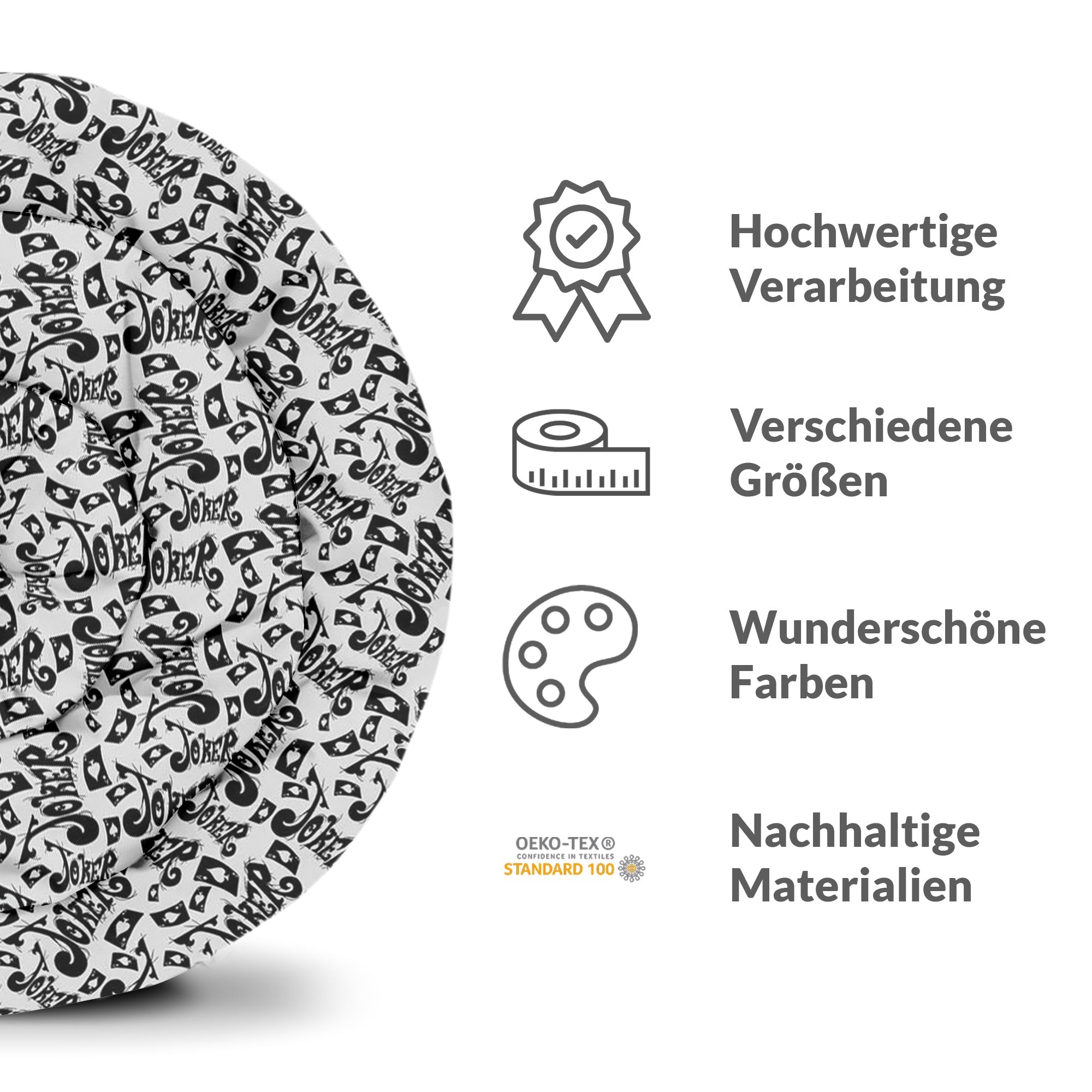 Coperta terapeutica originale - Rivestimento in cotone Scritta in nero Joker