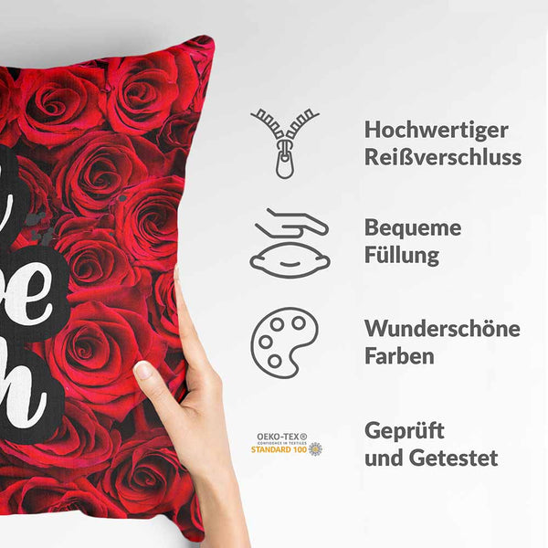 Health pillow roses "I love you"