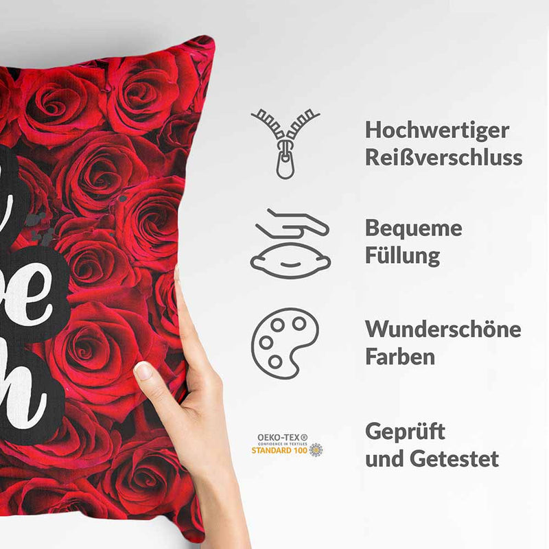 Health pillow roses "I love you"