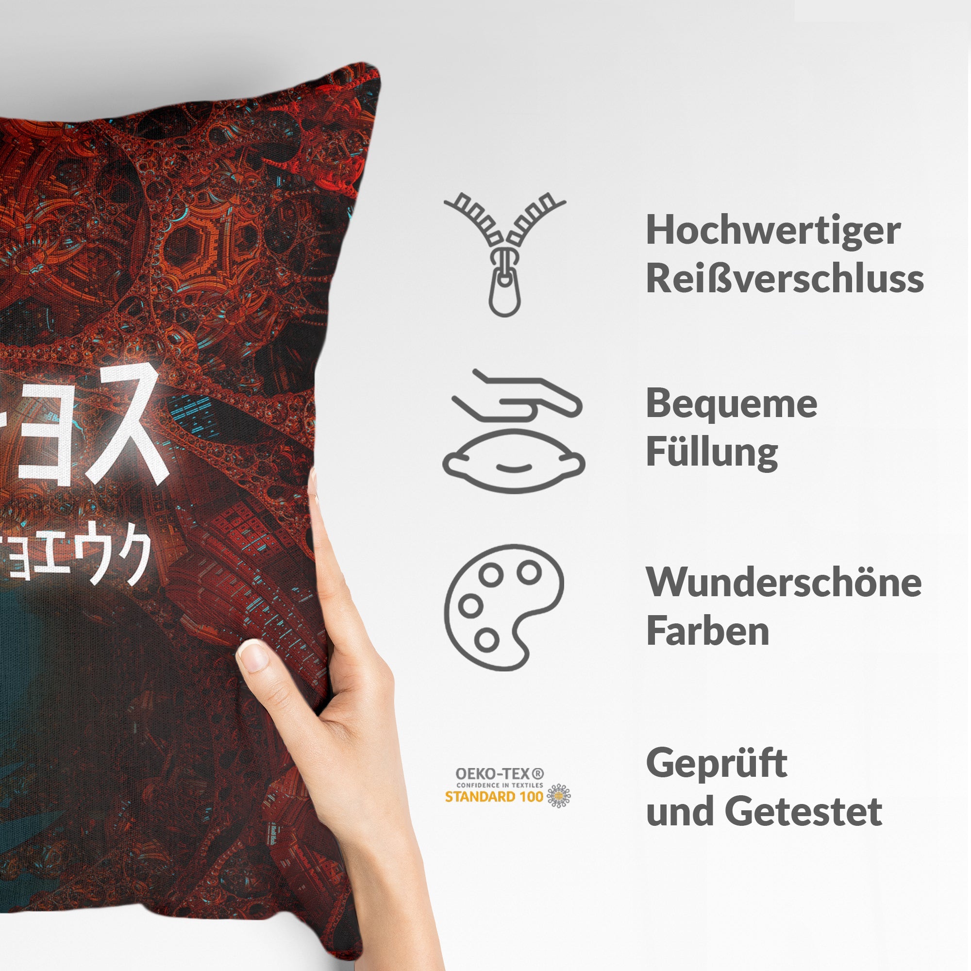 Cuscino per la salute con scritta cinese