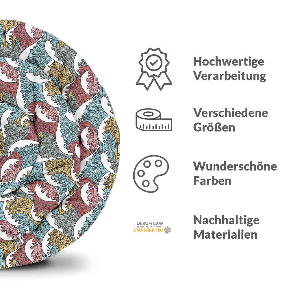 Therapy blankets bedding set colorful wave breakers