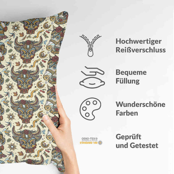 Health pillows with colorful animal heads