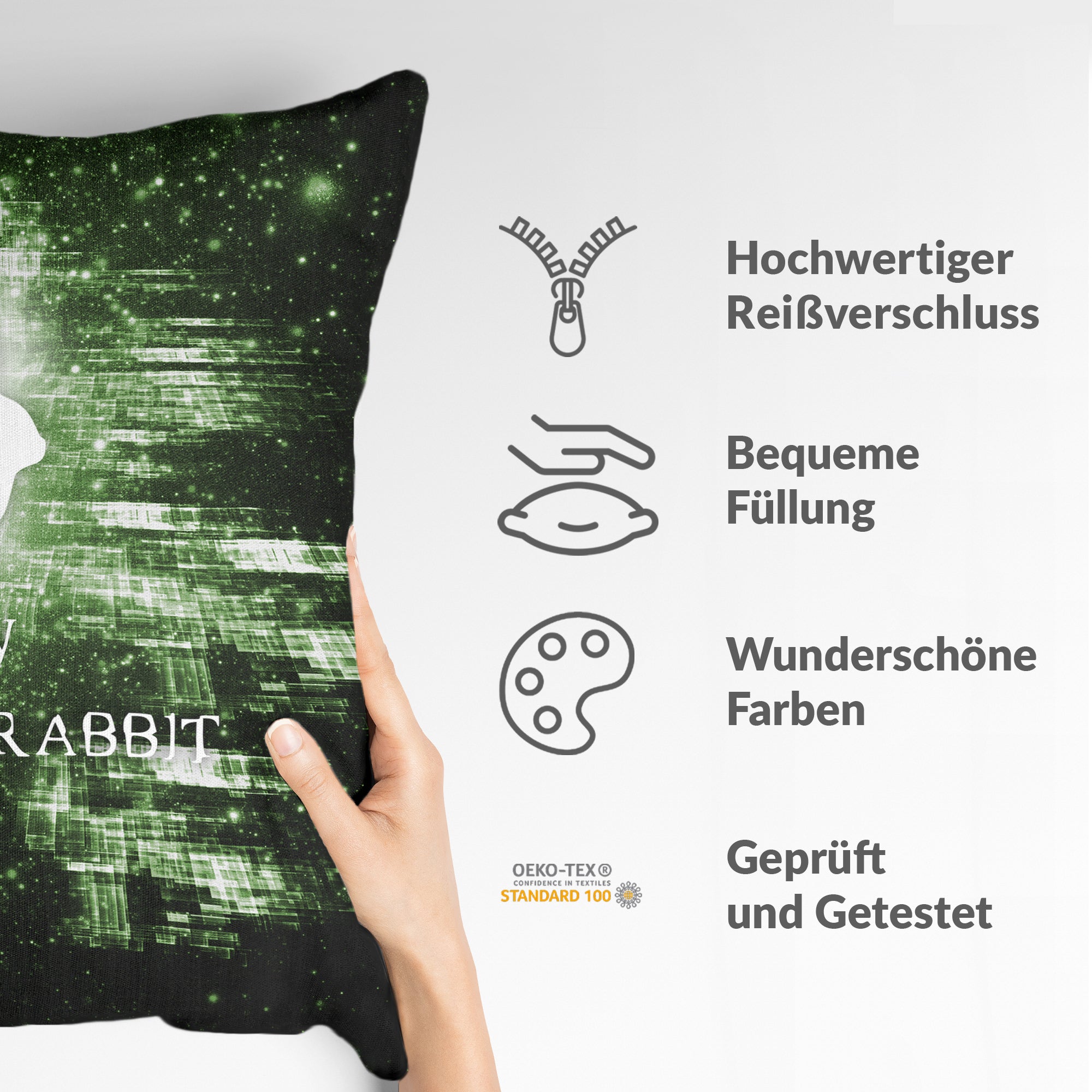 Cuscino salute Segui il Coniglio