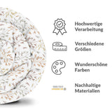 Set di biancheria da letto con coperte terapeutiche e delicati rami colorati