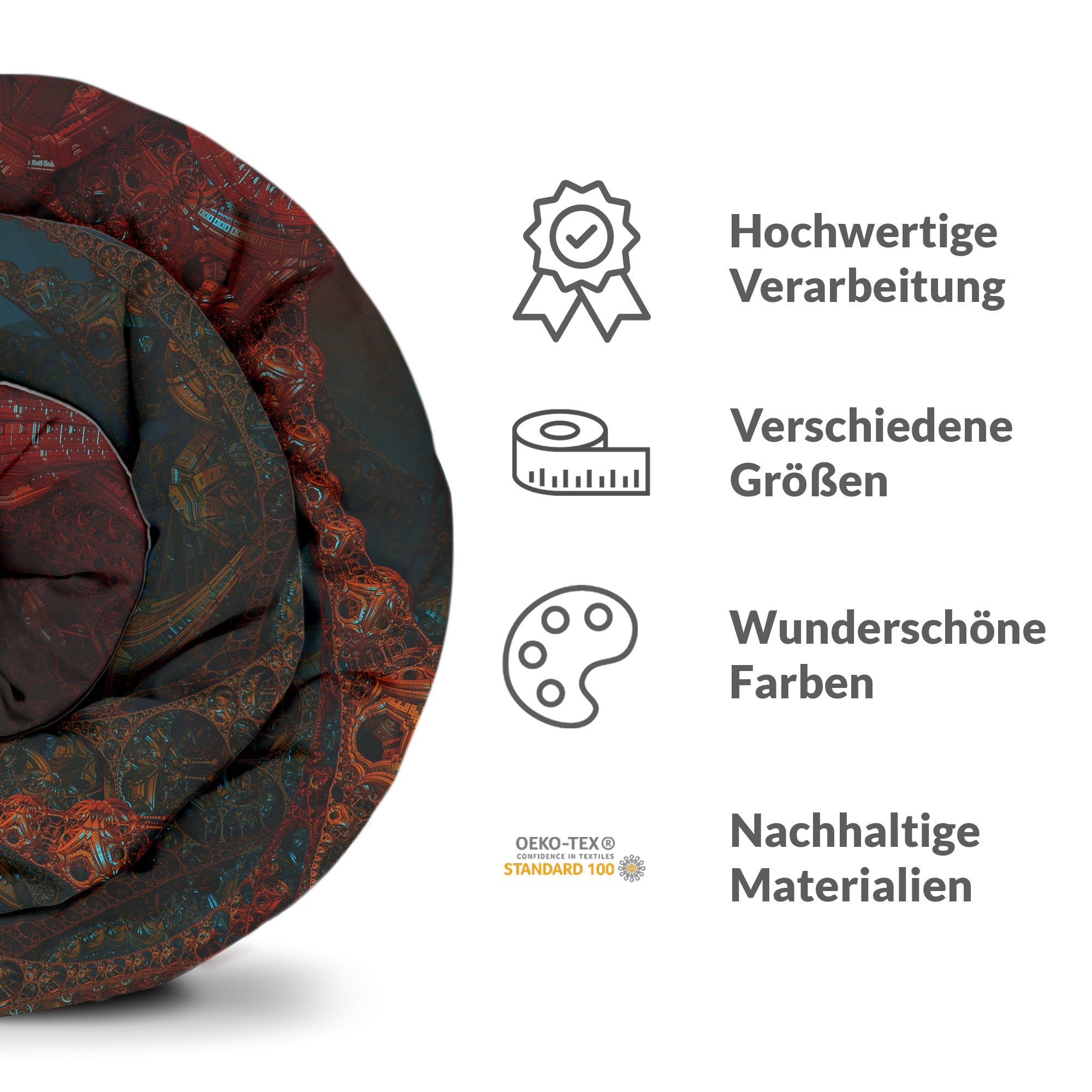 Coperta terapeutica originale - Rivestimento in cotone con scritta cinese