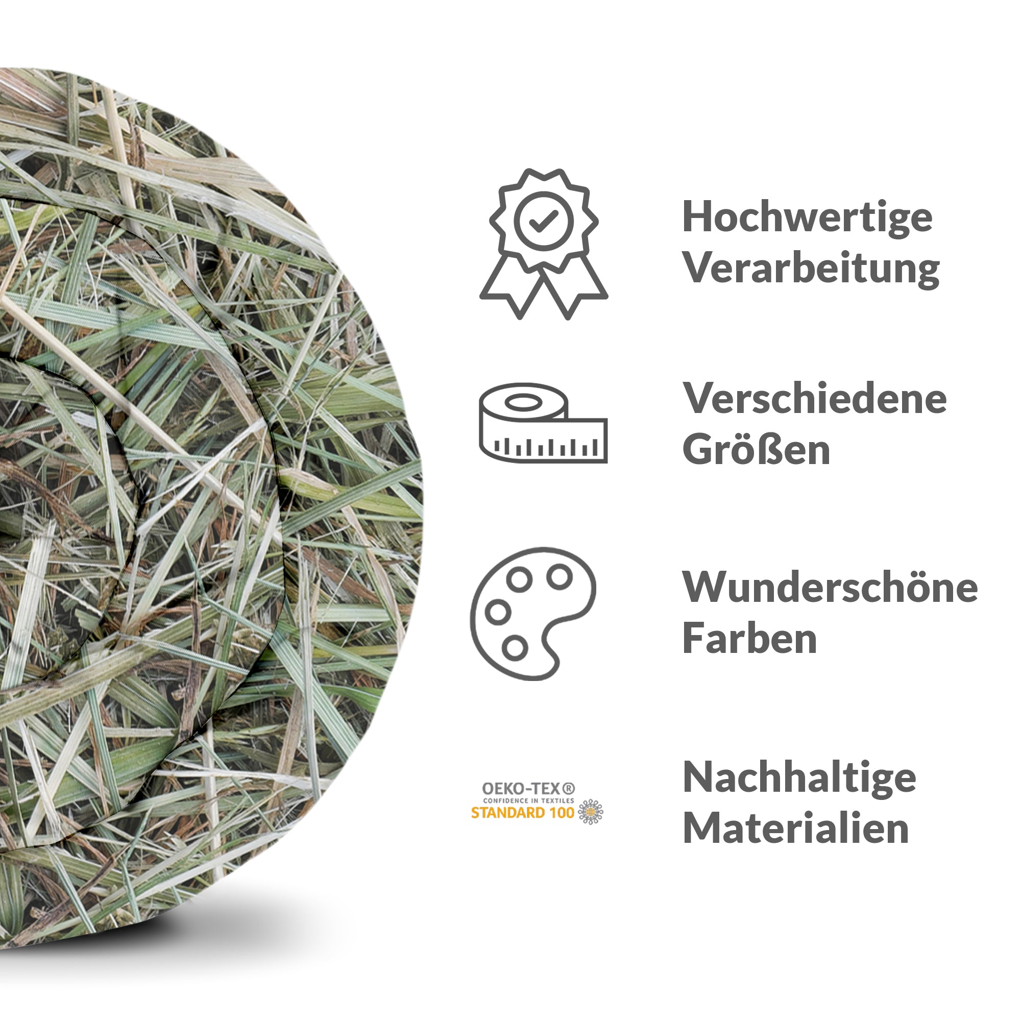 Therapy blankets bedding set white with straw