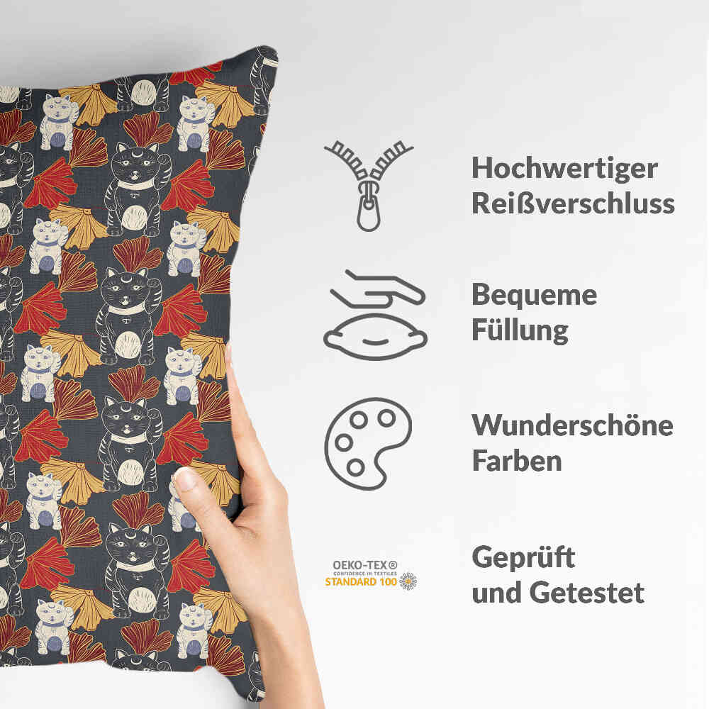 Gezondheidskussen Winkekatze