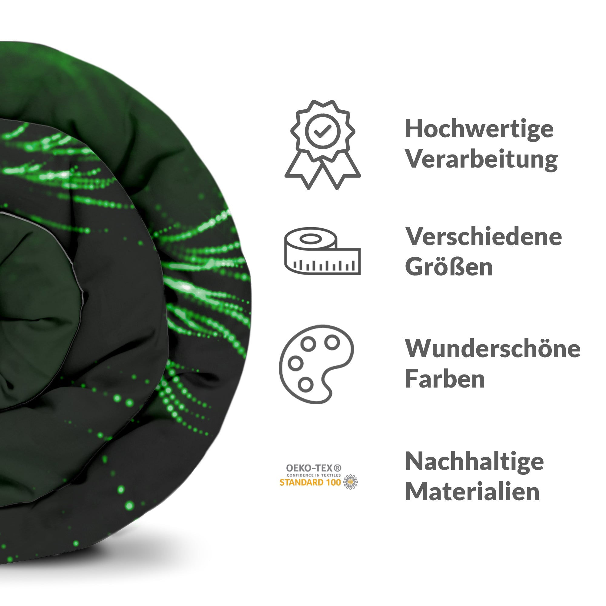 Originele therapiedeken - katoenen hoes groen Looks Like