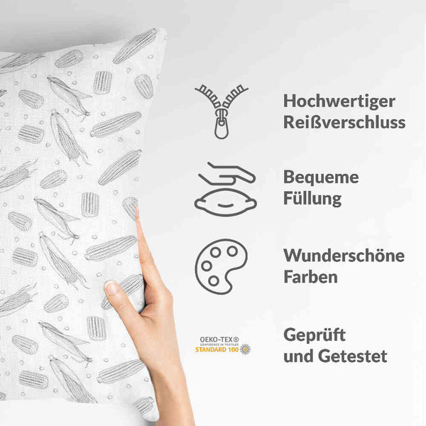 Health pillow, grey corn cob