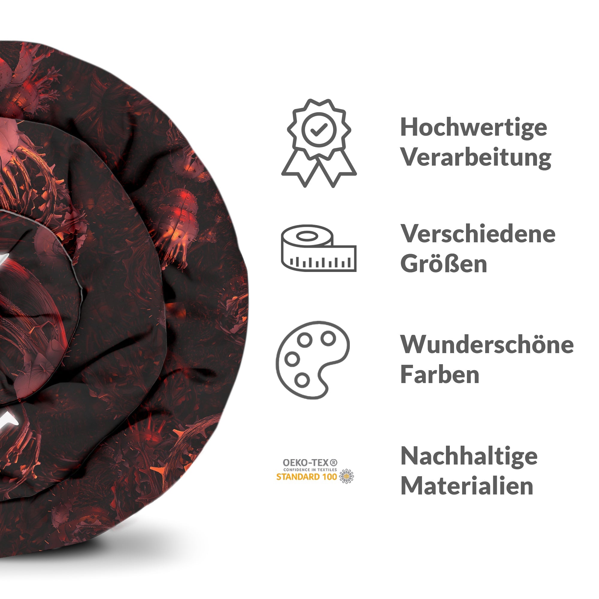 Originele therapiedeken - katoenen hoes rood The Matrix opschrift