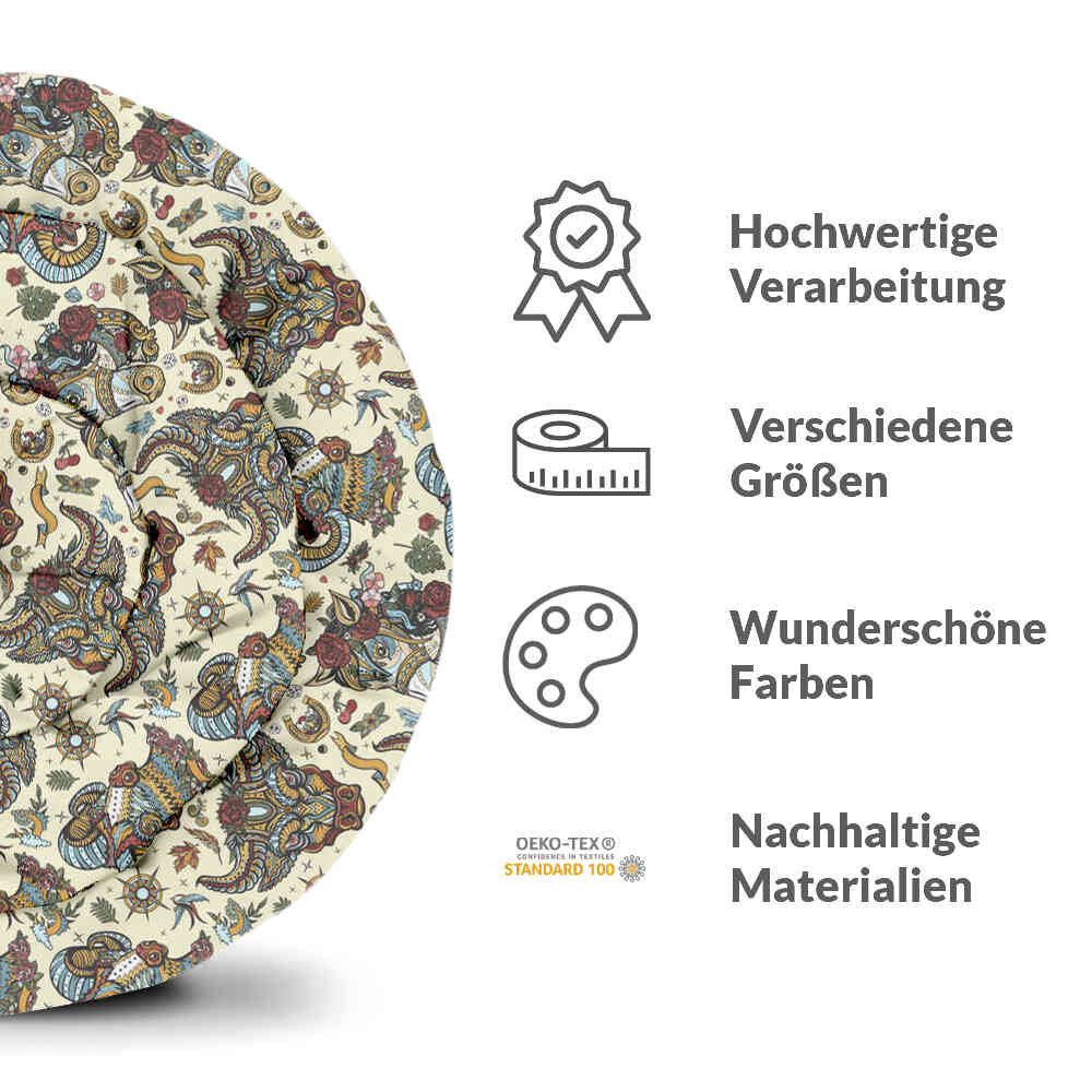 Therapy blankets bedding set colorful animal heads