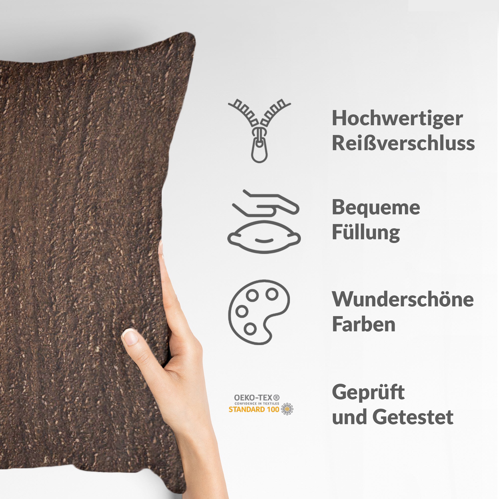 Cuscino salute marrone Ackerland