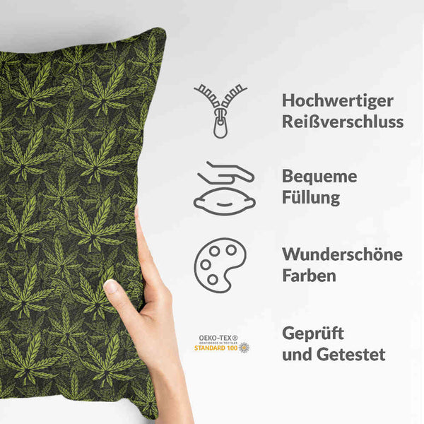 Health pillow hemp leaf