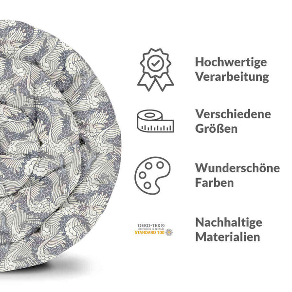Set di biancheria da letto con coperta terapeutica Mare tempestoso