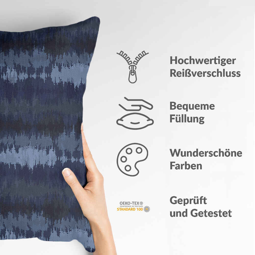 Health pillow blue sound waves