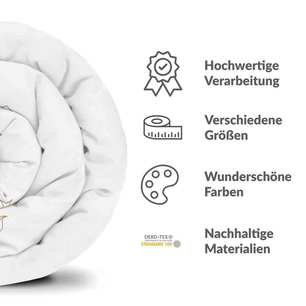 Set di biancheria da letto con coperta terapeutica motivo costellazione Gemelli