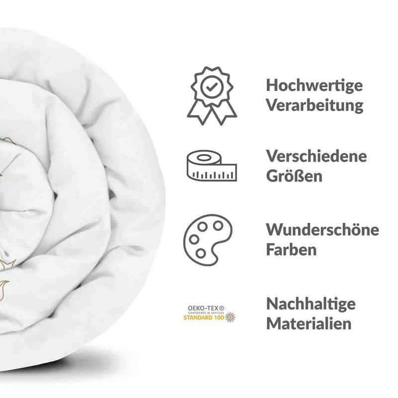 Set di biancheria da letto con coperta terapeutica motivo costellazione Gemelli
