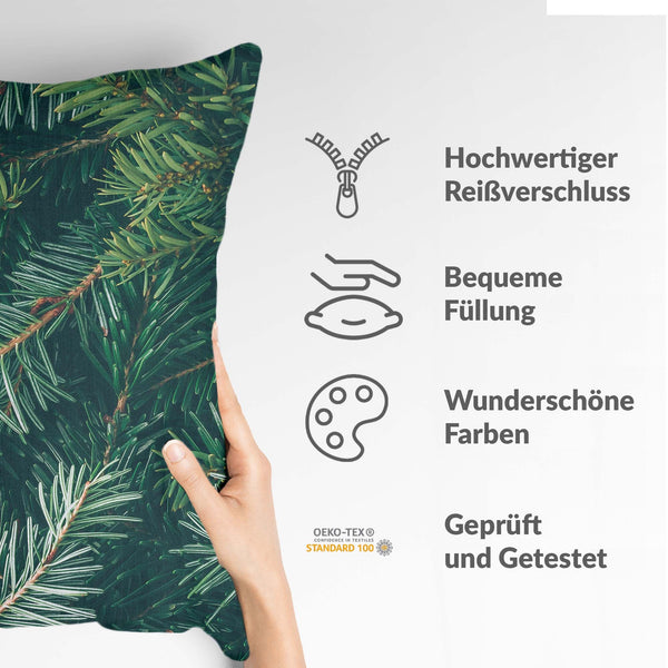 Health pillow with green fir branches