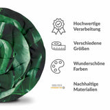 Set di biancheria da letto con coperta terapeutica e pianta di Monstera
