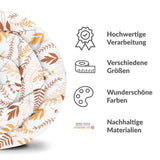 Therapy blankets and bedding set, white with autumnal branches.