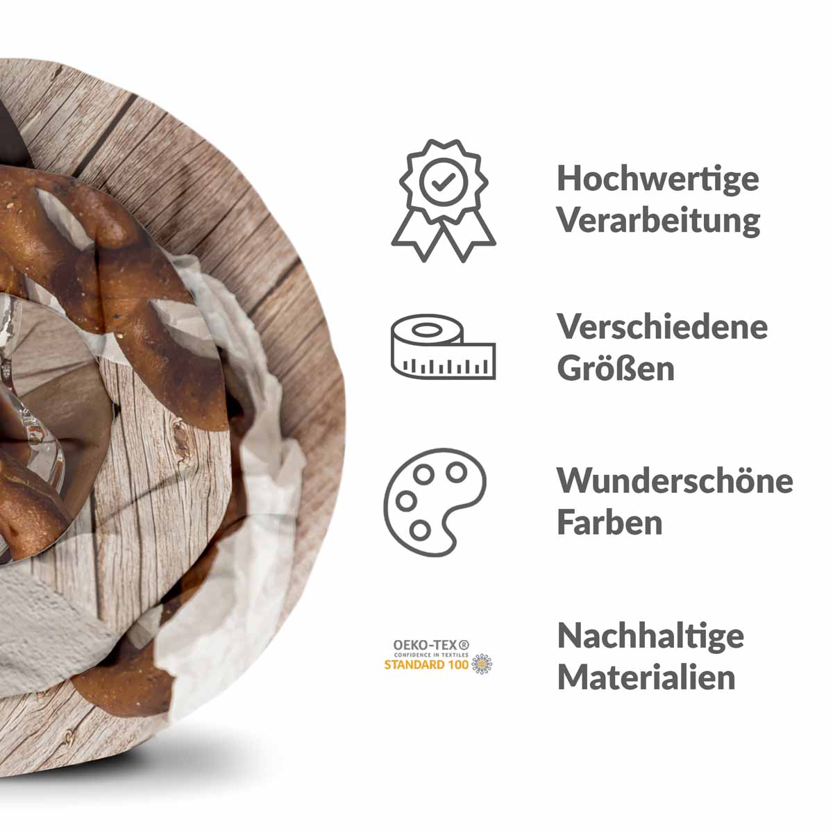 Set di biancheria da letto con coperte terapeutiche e pretzel