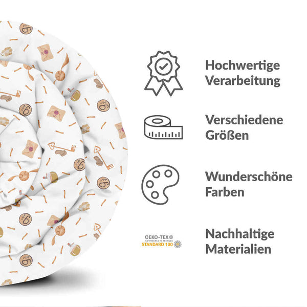 Coperte terapeutiche con rivestimento in cotone bianco con Schnatz
