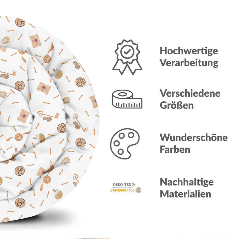 Coperte terapeutiche con rivestimento in cotone bianco con Schnatz