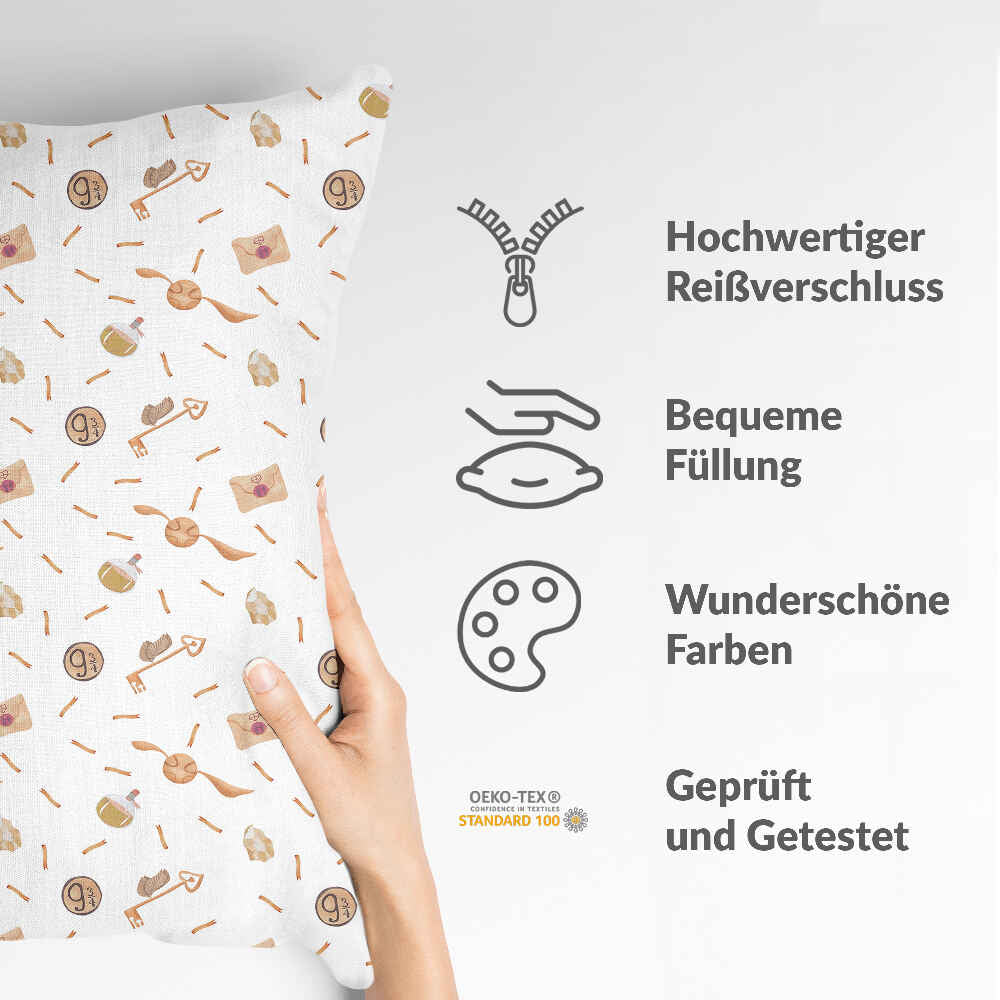 Almohada de salud blanca con Schnatz